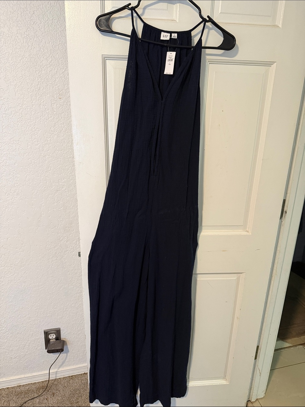 GAP Navy Blue Sleeveless Jumpsuit